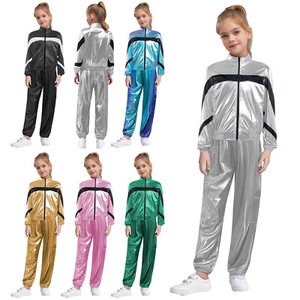 Conjunto de traje de fiesta para niños y niñas Chaqueta Trajes Competición Color en contraste Prendas exteriores - Imagen 1 de 40