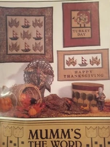 Debbie Mumm Quilt Pattern Fall Decor Pattern Thanksgiving Leaves - Picture 1 of 2