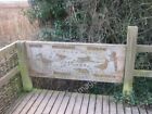 Photo 6x4 Carved wood panel by river Otter Budleigh Salterton On the west c2010