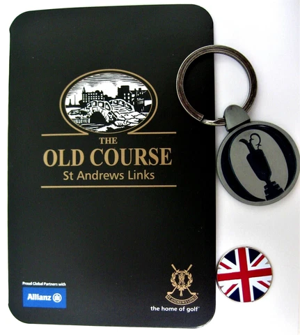 2023 BRITISH OPEN @ ST ANDREWS, Tournament, CLARET JUG Key Chain & SCORE CARD Cover