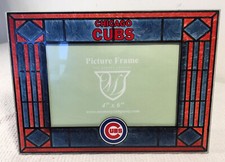 Chicago Cubs Multi Color Horizontal Art Glass Picture Frame 4X6