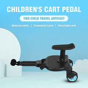 Buggy board Upgrade Mitfahrbrett Kinderwagen Trittbrett Kiddy mit Sitz Kinder - Bild 1 von 12