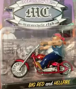 Homie Rollerz Big Red and Hellfire Jada Toys Homie MC Motorcycle Club 1:24 Scale - Picture 1 of 3