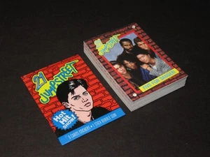 21 JUMPSTREET 1987 Topps Complete 44 Sticker Card Set + Wrapper - Johnny Depp - Picture 1 of 3