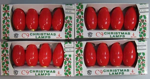 Northern Lights C9 Red Replacement Bulbs 4 packs of 4 (16 total) - Picture 1 of 2