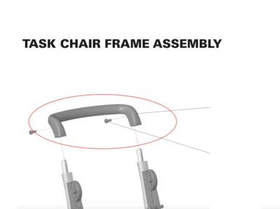 Humanscale Freedom Office Chair: Handle Brace for Task Chair Freedom - Image 1 of 4