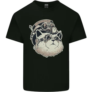 Steampunk Cat Kids T-Shirt Boys Girls - Picture 1 of 77