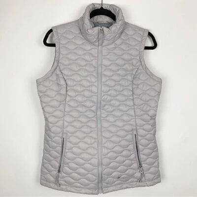 Free Country Quilted Puffer Vest Womens Size M Gray - Image 1 of 3