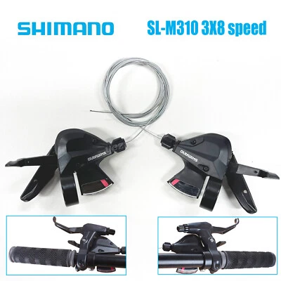 Shimano Bike Shifter Lever SL-M310 3/8/24 Speed Gear Lever W/ Cable for Cycling - Image 1 of 4