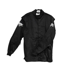 Velocita SJ3 Small Black Single Layer Pro Logo Fire Suit Jacket SFI 3.2A/1 - Picture 1 of 4