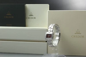 Seiko Credor Node J Diamond GSTE913 1E70-0BL0 Silber Quarz Damenuhr JAPAN - Bild 1 von 12