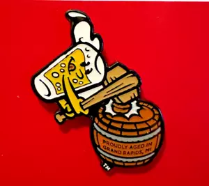 West Michigan Whitecaps Beer City Bung Hammers Minor League Baseball Pin - Picture 1 of 2