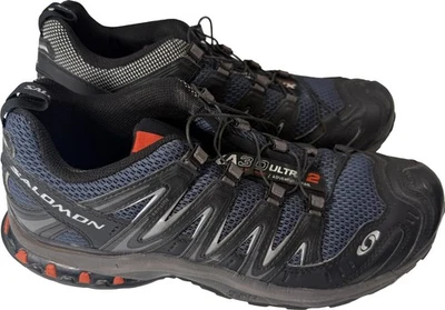 SALOMON XA 3D ULTRA 2 Men Size 8.5 Blue Black Hiking Trail Running Shoes 112189 - Image 1 of 4