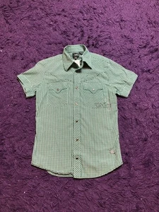 G-Star Raw Shirt Short Sleeve Button Down S Distressed Unisex 90s Y2K 90s Hype - Picture 1 of 20