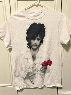 Camiseta Prince Rose - Para Hombre S - Camiseta Banda Blanca Foto 1 de 4