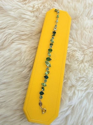 Pulsera Gema SWAROVSKI para mujer cortes mixtos cristales verdes Foto 1 de 4