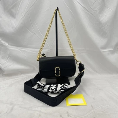 Marc Jacobs Womens The J Marc Mini Shoulder Bag Leather Black - Image 1 of 4