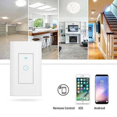 Smart WIFI Wall Switch Controller Touch Google Home Life Remote For Alexa - Image 1 of 4