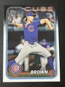 2024 Topps Update Ben Brown RC Rookie #US183 Chicago Cubs - Picture 1 of 2