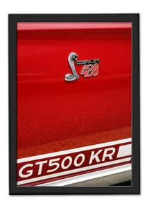 1968 Ford Mustang Shelby GT500KR Photo Art Print 13x19 Cobra Jet 428 KR GT 500 - Picture 1 of 1