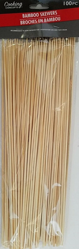 Grilling Skewers Bamboo 12” x 1/8” Round, 100 Ct/Pk - Image 1 of 1