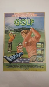 Retro Computer Game Poster, Original 1980's, Konami's Golf (Imagine) - A4 - Picture 1 of 1