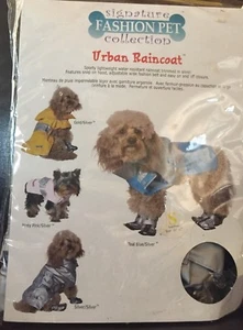 Moda Mascota Signature Colección Urbano Impermeable Plata Talla Pequeña Nuevo en Paquete - Imagen 1 de 6
