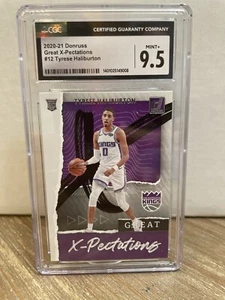 2020-21 Donruss Great x-Pectations #12 Tyrese Haliburton CGC 9.5 - Picture 1 of 2