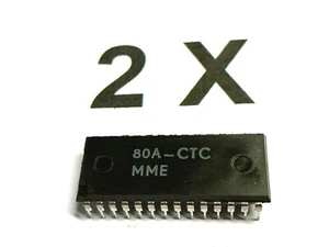 80A-CTC, Microcontroller, 5V, Timer, MME, RFT, DIL28, wie Z80A-CTC, 2 Stück - Picture 1 of 2