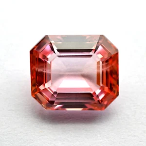 14x12 MM Flawless Peach Morganite 13.00 Ct Emerald Certified Loose Gemstone - Picture 1 of 7