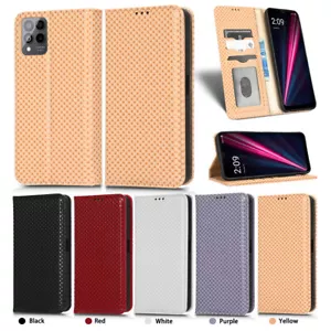 For T-Mobile Revvl 6 Pro 5G 6 Magnetic Leather Flip Stand Card Wallet Case Cover - Picture 1 of 57