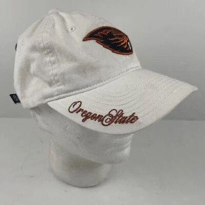 Oregon State Beavers Zephyr Hat Strapback White Embroidered Beaver Logo - Image 1 of 4