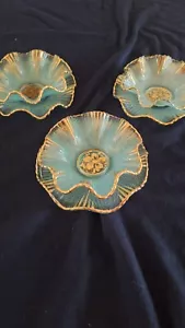 3 Sets venezianisches Glas appliziert Set 3 Teller und kleine Schalen Mid Century - Bild 1 von 6