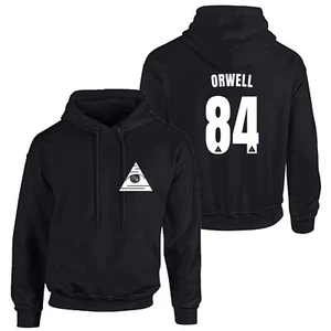 ORWELL 1984 Hoodie Herren Damen Dystopischer Totalitarismus Sozialwissenschaft - Bild 1 von 4