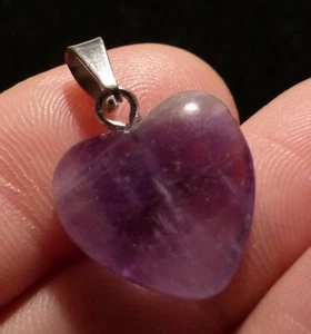 O&co Pendentif Améthyste coeur lithothérapie cadeau noël  - Imagen 1 de 2
