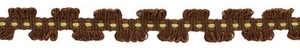 Yellow, Dark Brown 7/8" Gimp Braid [By the Yard] - Picture 1 of 1
