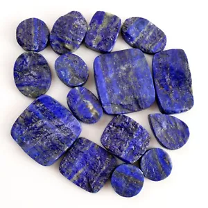 15Pcs377Cts Lapislazzuli Blu Naturale Druzy Gemme Non Lucidate 30x14 13x10mm#13783 - Foto 1 di 8
