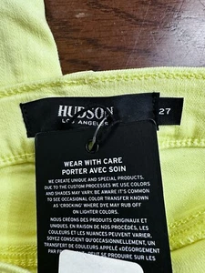 Neu mit Etikett \ Hudson weiche gelbe Nico Mid Rise Jeans 27 - Bild 1 von 9