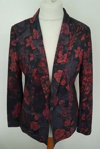 OASIS - FLORAL Edge to Edge JACKET Size 14 - NEW WITH TAGS - Picture 1 of 12