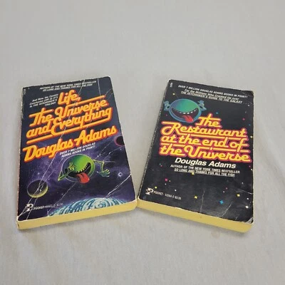 Douglas Adams Book Set of 2 Life Universe, Restaurant, First Pocketbook Printing - Image 1 of 4