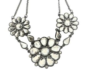 Daisy Flower Necklace Floral Crystal Pendant Dress Jewellery Gift for Women Girl