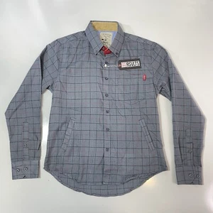RSVLTS Men’s The Draper Long Sleeve Flannel Size Small Plaid Button Up Shirt NEW - Picture 1 of 8