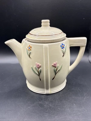 Cafetera tetera de una sola porción decorada a mano para restaurantes Foto 1 de 4