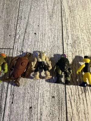 批量 MTNT 忍者神龟 Minis-5/罕见 2016 Mikey’s 滑冰公园和 2/1990 年代 — 第 1/4 张图片