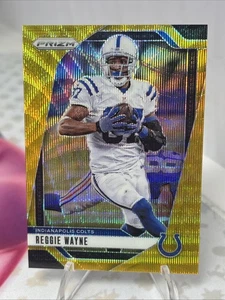 2024 Panini Prizm - Reggie Wayne #128 Gold Wave Prizm 5/10 - Picture 1 of 11