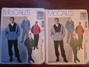 VTG McCalls 9538 Men's Polar Gear Jacket Top Shirt Pull-On Pants SZ 34-52 UC FF - Picture 1 of 15