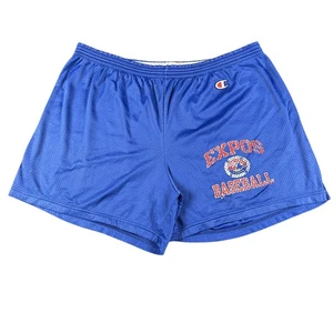 Pantaloncini corti vintage Montreal Expos uomo XL blu MLB maglia baseball campione anni 90 - Foto 1 di 8