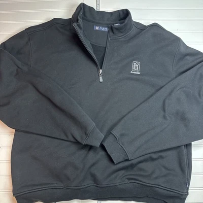 Oxford Golf 1/4 Zip TPC Scottsdale Mens Pullover XXL 2X 70/30 Polyester Cotton - Image 1 of 4
