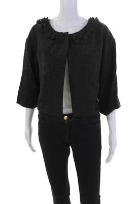 Chaqueta Blazer Robert Rodriguez Mujer Manga 3/4 Detalle Botón Negra Talla XS Foto 1 de 4