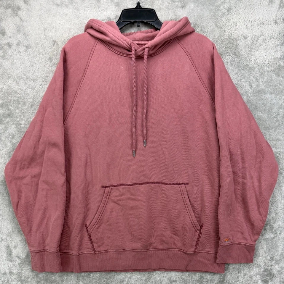 Sudadera con capucha polar de alto estándar Faherty para hombre XL rosa algodón orgánico Foto 1 de 4